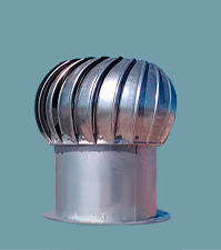 Extractor eólico para ventilación de ductos para chute de basura en edificios